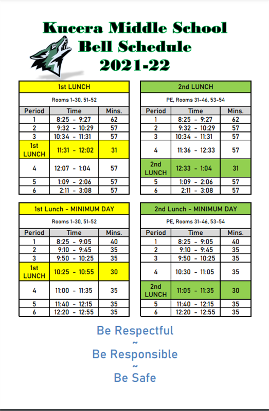 Bell Schedule / Home